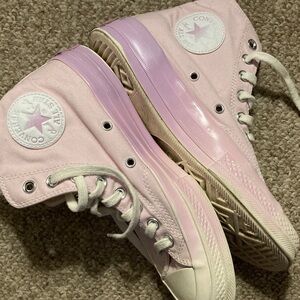 Converse Light Pink High-Top Sneakers